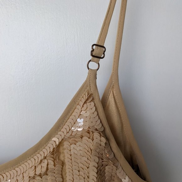 Boston Proper Sequin Mini Strappy Geometric Dress Size 0 - Picture 3 of 10